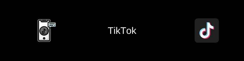 Banner com a Frase "TikTok"