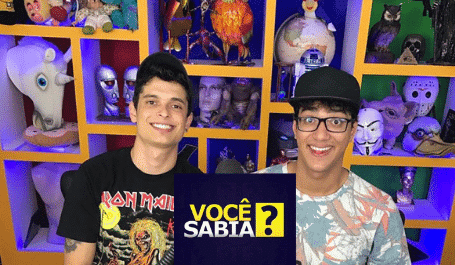 Lucas Marques e Daniel Molo, apresentadores do canal você sabia